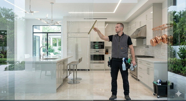 house cleaning kitchen mop